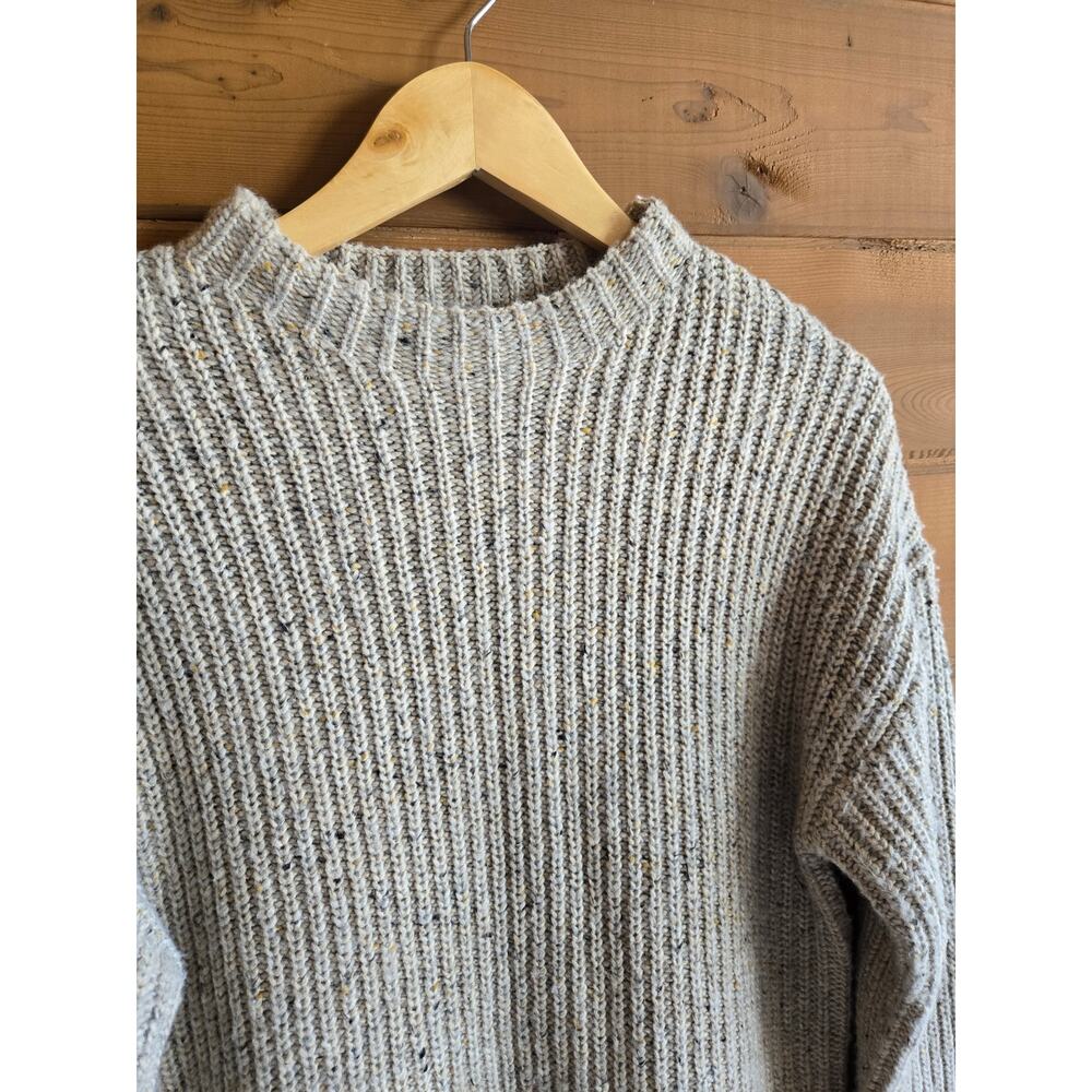 Lovers and Friends Dress Abra Sweater Mini Long Sleeve Beige Multi S Cozy Boho - Picture 3 of 7